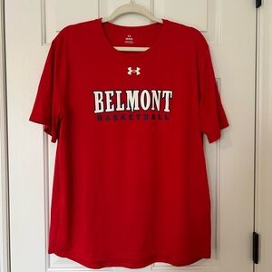 Under Armour Red Belmont Basketball Tee